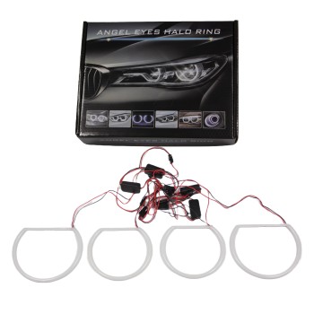 Δαχτυλίδια BMW E46 coupe (1998-2003) / BMW E46 Sedan, Combi (1998-2005) angel eyes - lightbar design - κίτρινο χρώμα