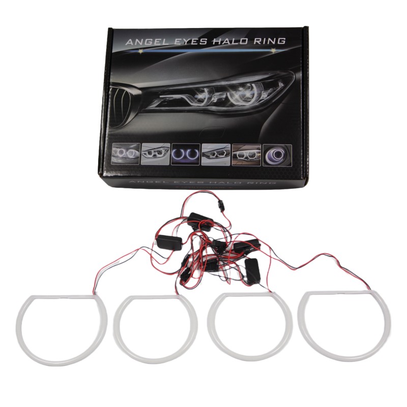 Δαχτυλίδια BMW E46 coupe (1998-2003) / BMW E46 Sedan, Combi (1998-2005) angel eyes - lightbar design - μπλε