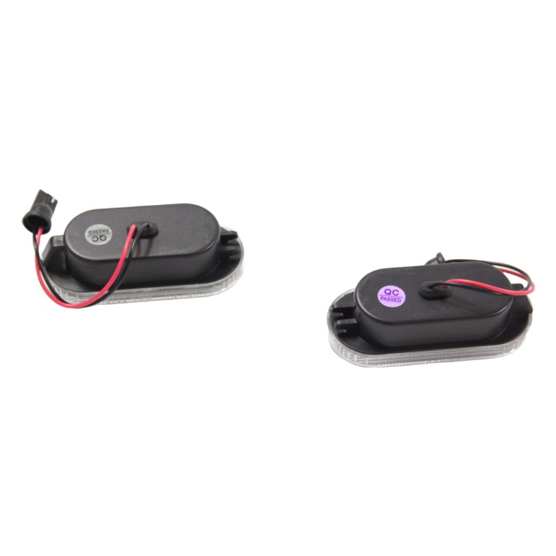 Led φλας φτερού Vw / Ford / Seat - χρωμίου με τρεχούμενο φλας - σετ 2τμχ.