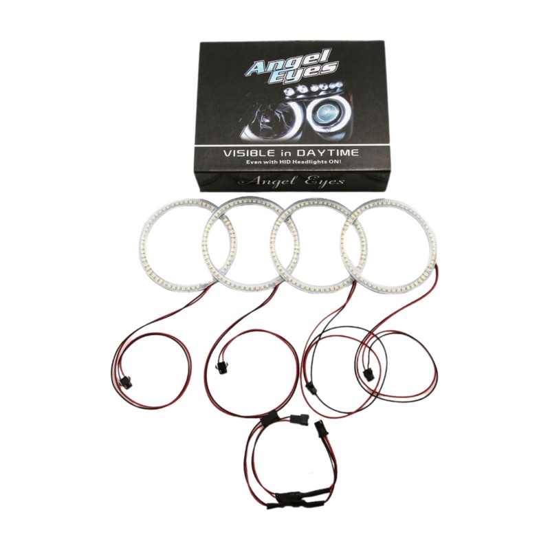Δαχτυλίδια BMW E46 coupe (2003-2006) led angel eyes με 66 led - κίτρινα