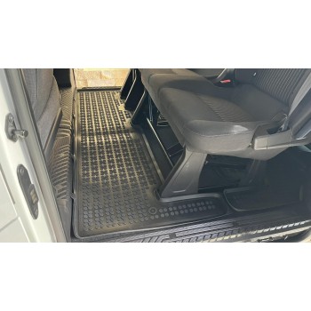 Λαστιχένια πατάκια Ford Tourneo Custom (2013-2018) - middle (2nd row of seats) - τύπου σκαφάκι - 1τμχ., Rezaw Plast