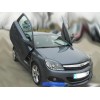 Φανάρια εμπρός Opel Astra H (2004-2009) led - μαύρα , με λάμπες (Η1) - σετ 2τμχ.