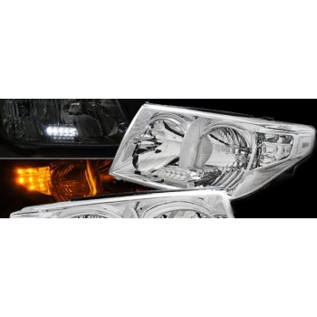 Φανάρια εμπρός Toyota Land Cruiser FJ200 (2007-2012) , με λάμπες (Η1) - σετ 2τμχ.