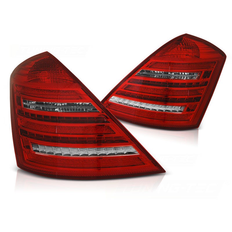 Πίσω φανάρια led Mercedes W221 S-class (2005-2011) - facelift design με τρεχούμενο φλας - σετ 2τμχ.