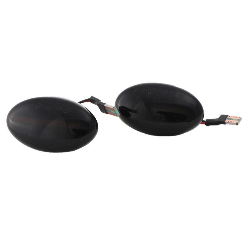 Led φλας φτερού Smart Fortwo W450 (1998-2007), Vito (2003+), A-Class W168 (1997-2001) - φιμέ με τρεχούμενο φλας - σετ 2τμχ.