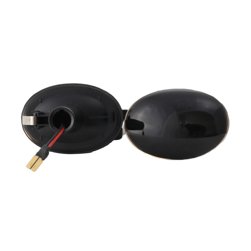 Led φλας φτερού Mini Cooper R55,R56,R57,R58,R59 (2006-2013) - φιμέ με τρεχούμενο φλας - σετ 2τμχ.