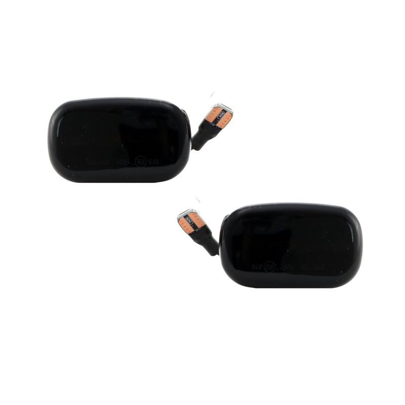 Led φλας φτερού Toyota Avensis, Avensis Verso, Camry, Corolla, Celica, Carina, HiLux Picnic, Previa, Prius, Starlet, Yaris, Yaris Verso (1999-2007) - φιμέ με τρεχούμενο φλας - σετ 2τμχ.