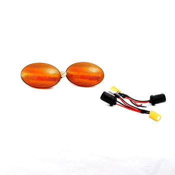 Led φλας φτερού Opel Astra F / Corsa B, C / Tigra A (1991-1999) - φιμέ με τρεχούμενο φλας - σετ 2τμχ.