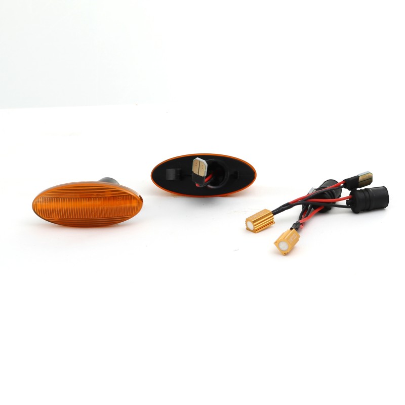 Led φλας φτερού Opel Vectra B (1995-2002) - πορτοκαλί με τρεχούμενο φλας - σετ 2τμχ.
