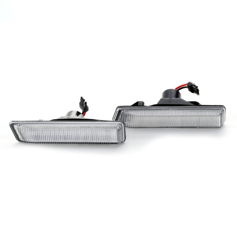 Led φλας φτερού BMW E36 / E53 (1999-2006) - χρωμίου με τρεχούμενο φλας - σετ 2τμχ.