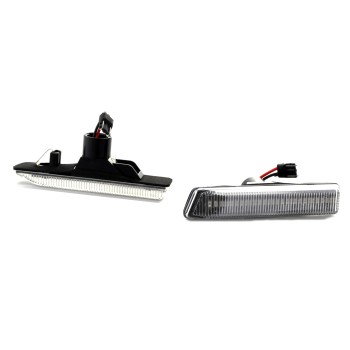 Led φλας φτερού BMW E36 / E53 (1999-2006) - χρωμίου με τρεχούμενο φλας - σετ 2τμχ. Led φλας φτερού BMW E36 / E53 (1999-2006) - χρωμίου με τρεχούμενο φλας - σετ 2τμχ.