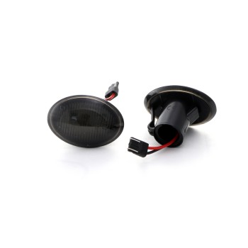 Led φλας FIAT 500 (2007+) / FORD KA (2008+) / LANCIA YPSILON - smoke - σετ 2τμχ.
