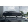 Μπαγκαζιέρα οροφής Junior Altro 140x90x38cm με μονό άνοιγμα με κλειδί, 370 λίτρα - μαύρη γυαλιστερή