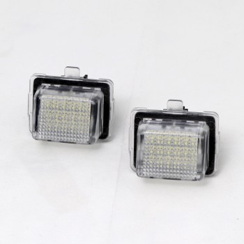 Πλαφονιέρα πίσω πινακίδας Mercedes W204 / W212 / C207 / W221 - με T10 φις, 46x33 mm - 2 τμχ.