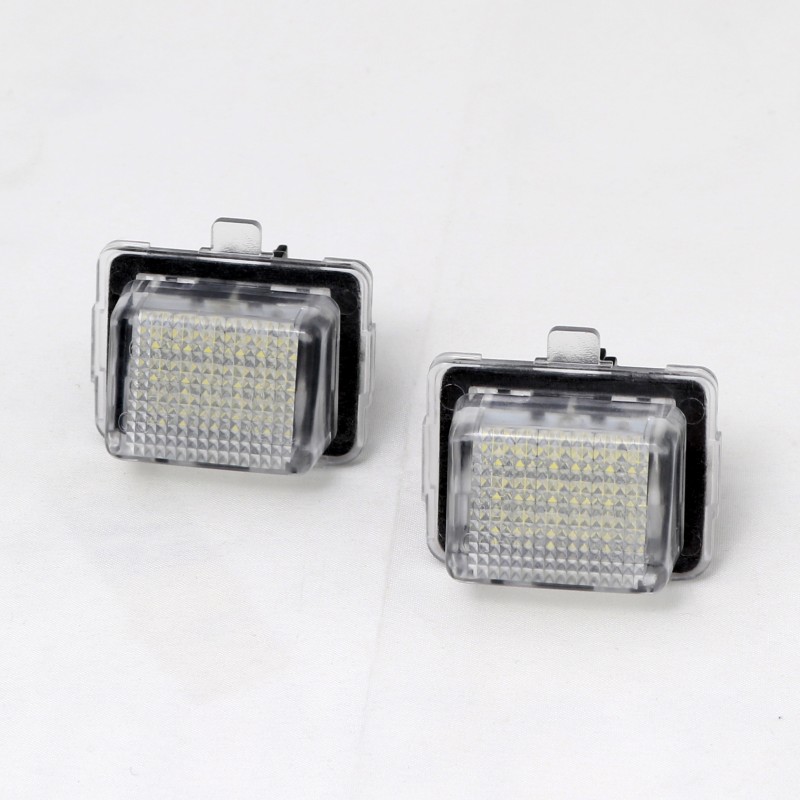 Πλαφονιέρα πίσω πινακίδας Mercedes W204 / W212 / C207 / W221 - με T10 φις, 46x33 mm - 2 τμχ.