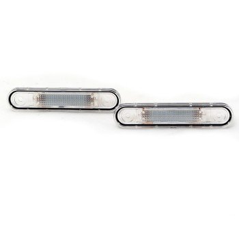 Πλαφονιέρα πίσω πινακίδας Mercedes W124 / W201 (1982-1998) / W202 C-CLASS (1993-1996), 105x22 mm - 2 τμχ.