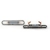 Πλαφονιέρα πίσω πινακίδας Mercedes W124 / W201 (1982-1998) / W202 C-CLASS (1993-1996), 105x22 mm - 2 τμχ.