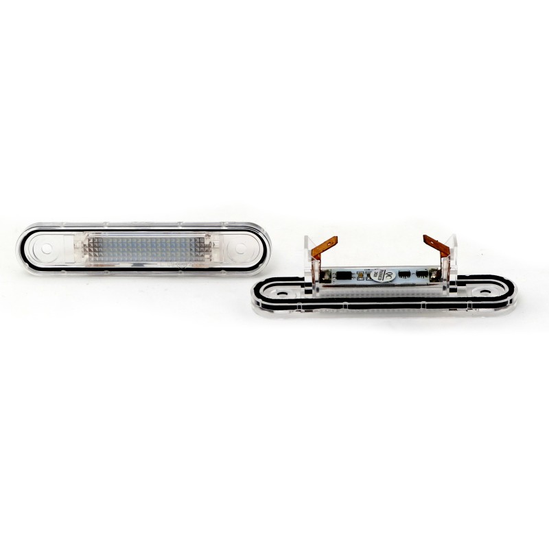 Πλαφονιέρα πίσω πινακίδας Mercedes W124 / W201 (1982-1998) / W202 C-CLASS (1993-1996), 105x22 mm - 2 τμχ.