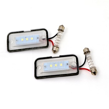 Πλαφονιέρα πίσω πινακίδας Mercedes W209 CLK, 61x31 mm - 2 τμχ.