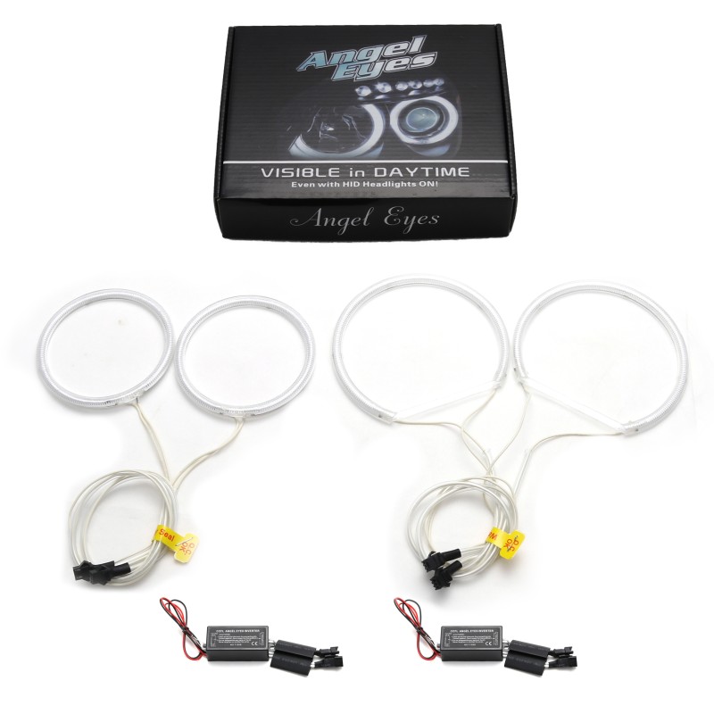 Δαχτυλίδια BMW X3 (2004-2007) angel eyes - Λευκό χρώμα