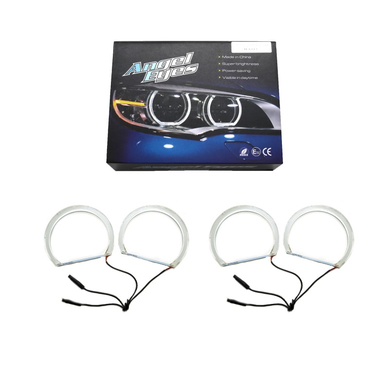 Δαχτυλίδια BMW E46 με ανακλαστήρα sedan, combi (1998-2005) / E46 coupe (1998-2003) angel eyes - U-Design με δύο χρώματα