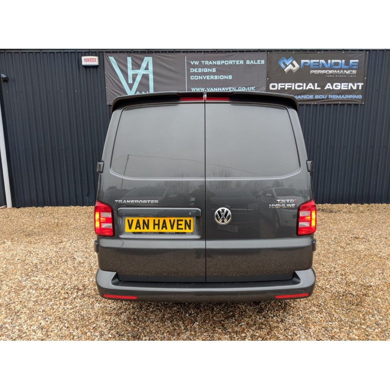 Αεροτομή οροφής Vw Transporter T6 με διπλή πόρτα (2016+)- μαύρη γυαλιστερή