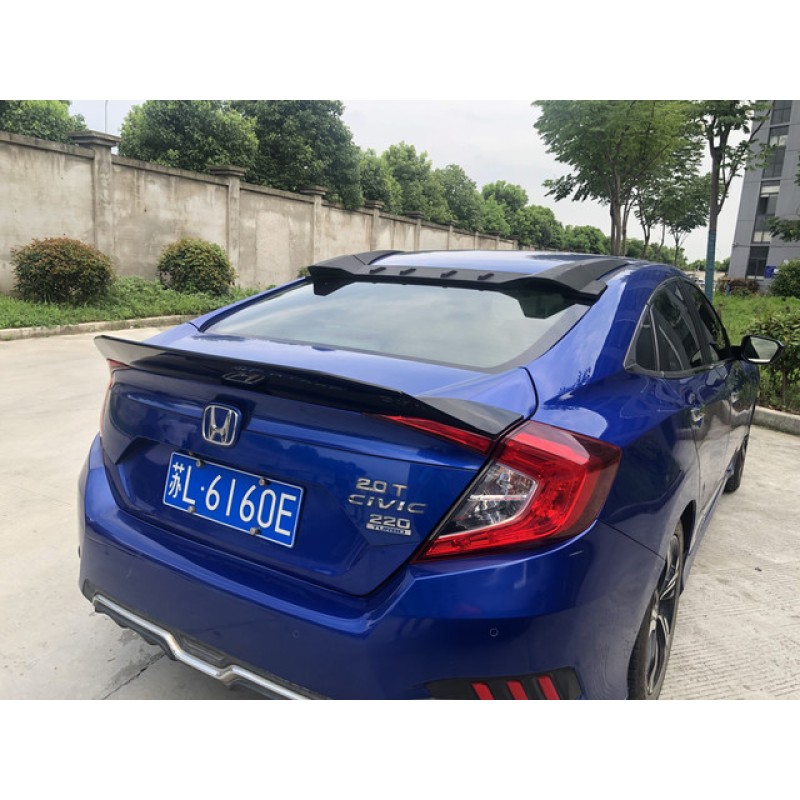 Αεροτομή πορτ-μπαγκάζ Honda Civic sedan (2016-2020) JDM Style - μαύρη γυαλιστερή
