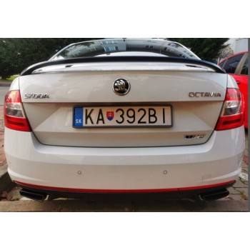 Αεροτομή πορτ-μπαγκάζ Skoda Octavia (2015-2019) RS Style - μαύρη γυαλιστερή