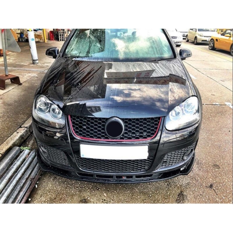 Spoiler προφυλακτήρα Vw Golf 5 (2004-2009) GTI- μαύρο γυαλιστερό