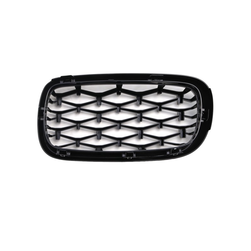 Μάσκα BMW X5 F15 / X6 F16 (2013+) - γυαλιστερή - Diamond design χρωμίου/μαύρη - 2 τμχ.