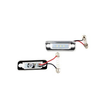 Πλαφονιέρα πίσω πινακίδας Mercedes W211 E-CLASS (2001-2007) / W203 C-CLASS / W219 CLS, 69x23 mm - 2 τμχ.