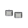 Πλαφονιέρα πίσω πινακίδας Mercedes W204 / W212 / C207 / W221 - με αυθεντικό φις, 44x30 mm - 2 τμχ.
