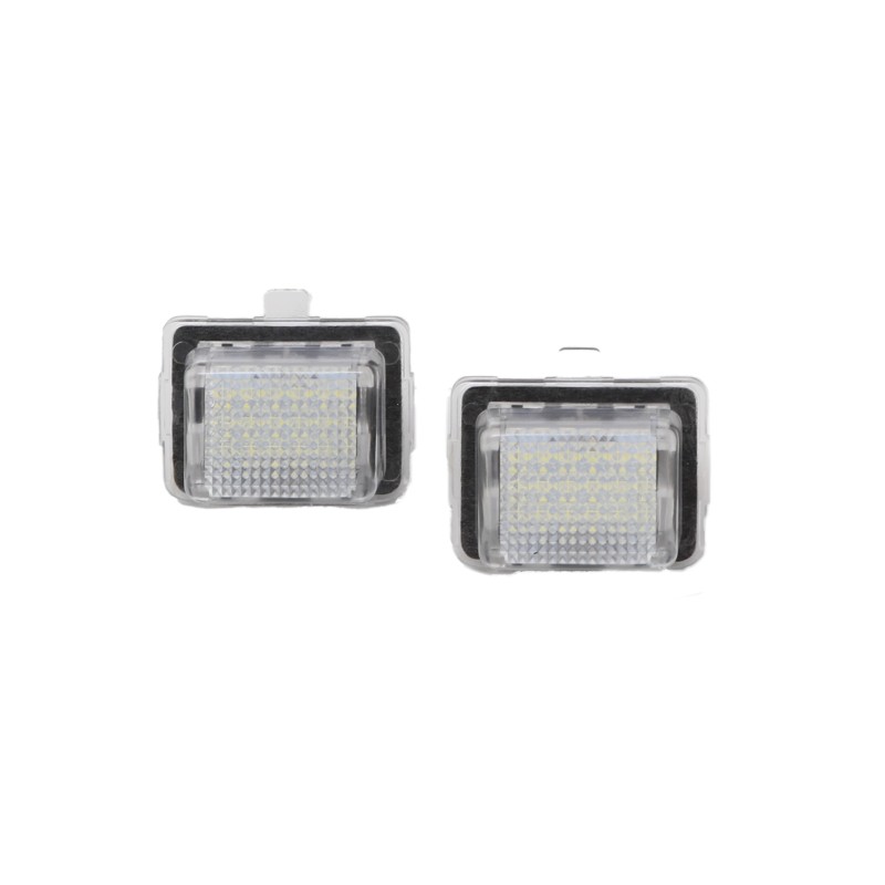 Πλαφονιέρα πίσω πινακίδας Mercedes W204 / W212 / C207 / W221 - με αυθεντικό φις, 44x30 mm - 2 τμχ.