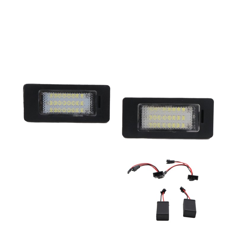 Πλαφονιέρα πίσω πινακίδας Audi A1, A4 B8, A6,A7, Q5 / Skoda Fabia / Superb / Yeti / VW Passat 2008+ - 2 τμχ.