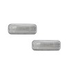 Led φλας φτερού Mercedes ML W163 (1999-2005) - χρωμίου με τρεχούμενο φλας - σετ 2 τμχ.