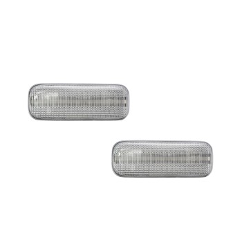 Led φλας φτερού Mercedes ML W163 (1999-2005) - χρωμίου με τρεχούμενο φλας - σετ 2 τμχ.