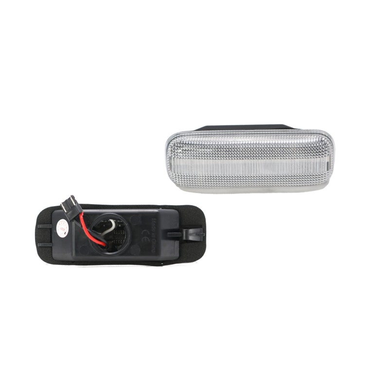 Led φλας φτερού Mercedes ML W163 (1999-2005) - χρωμίου με τρεχούμενο φλας - σετ 2 τμχ.