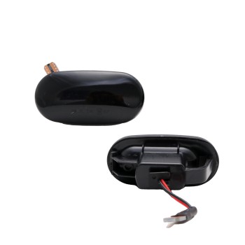 Led φλας φτερού Honda Civic (1991-1996), Del Sol (92-97), CR-V (96-01) - φιμέ με τρεχούμενο φλας - σετ 2τμχ.