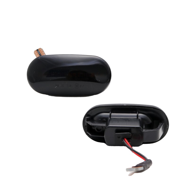 Led φλας φτερού Honda Civic (1991-1996), Del Sol (92-97), CR-V (96-01) - φιμέ με τρεχούμενο φλας - σετ 2τμχ.