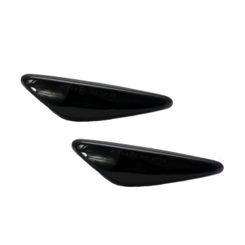 Led φλας φτερού Mazda 2, 3, 5 (2003-2010), MPV (2003-2006) - φιμέ με τρεχούμενο φλας - σετ 2τμχ.