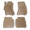 Λαστιχένια πατάκια SUBARU Impreza (2007-2011) / Forester (2008-2013) / Legacy (2004-2009) - τύπου σκαφάκι - μπεζ - 4τμχ., Rezaw Plast