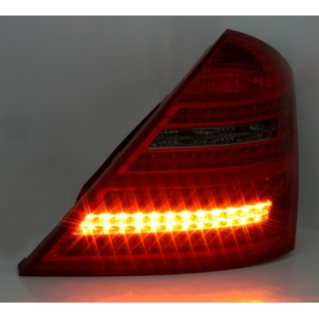 Πίσω φανάρια led Mercedes W221 S-class (2005-2011) - φιμέ φλας - σετ 2τμχ.