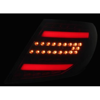 Πίσω φανάρια led Mercedes C-CLASS W204 (2007-2011) - μαύρα - σετ 2τμχ.
