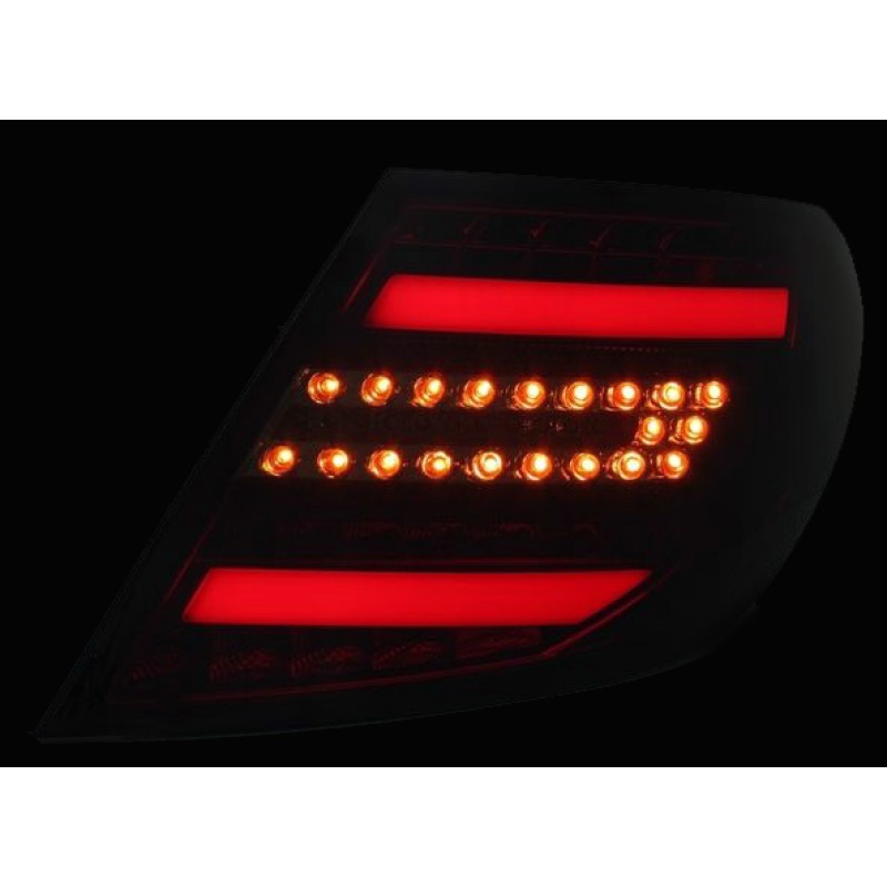 Πίσω φανάρια led Mercedes C-CLASS W204 (2007-2011) - μαύρα - σετ 2τμχ.