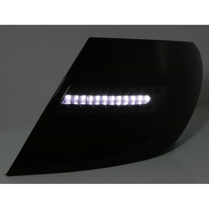 Πίσω φανάρια led Mercedes C-CLASS W204 (2007-2011) - μαύρα - σετ 2τμχ.