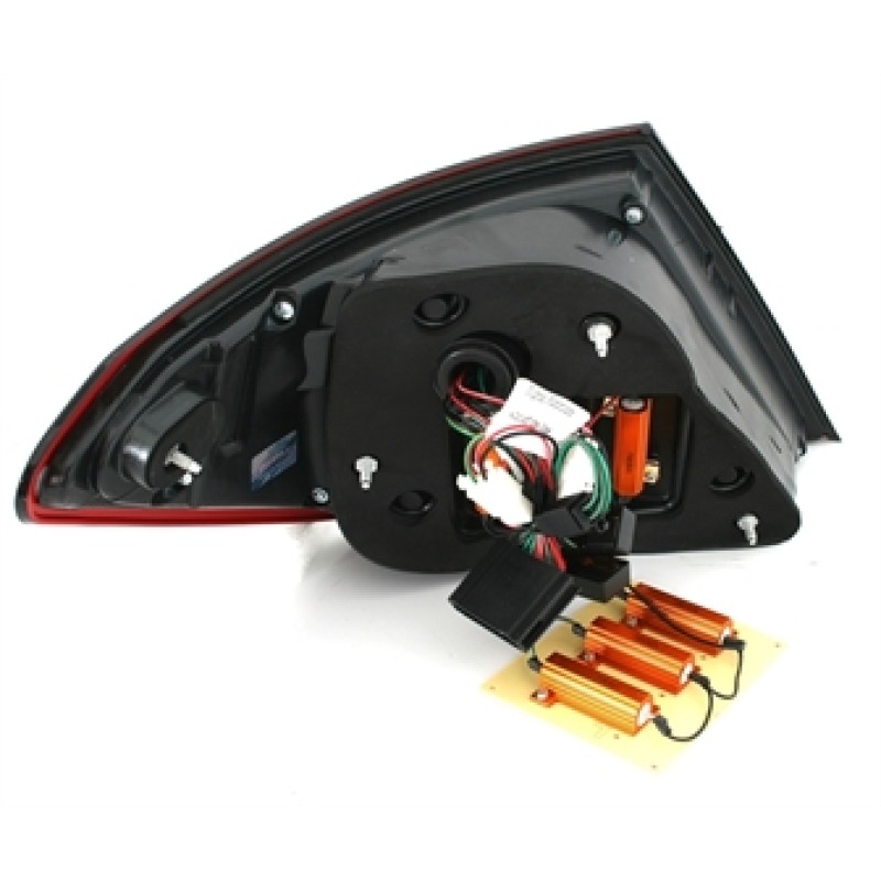 Πίσω φανάρια led Mercedes C-CLASS W204 (2007-2011) - μαύρα - σετ 2τμχ.