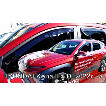 Ανεμοθραύστες Hyundai Kona (2022+) - 4τμχ. εμπρός και πίσω, Heko