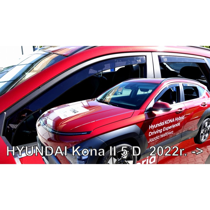 Ανεμοθραύστες Hyundai Kona (2022+) - 4τμχ. εμπρός και πίσω, Heko