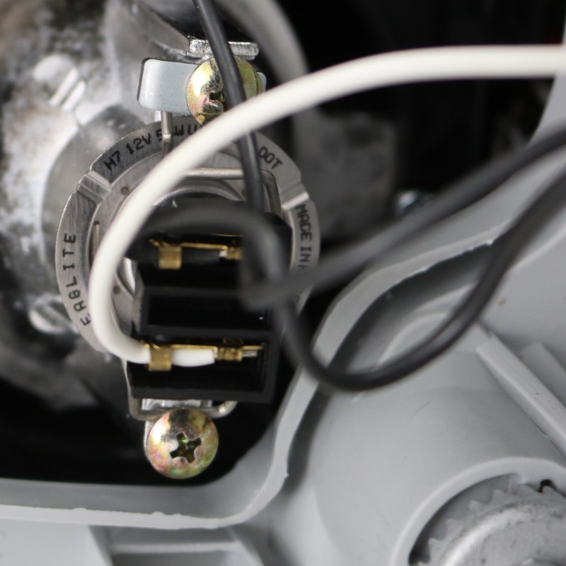 Φανάρια εμπρός Toyota Land Cruiser 120 (2003-2009) angel eyes - μαύρα , με λάμπες (Η7) - σετ 2τμχ.