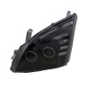 Φανάρια εμπρός Toyota Land Cruiser 120 (2003-2009) angel eyes - μαύρα , με λάμπες (Η7) - σετ 2τμχ.